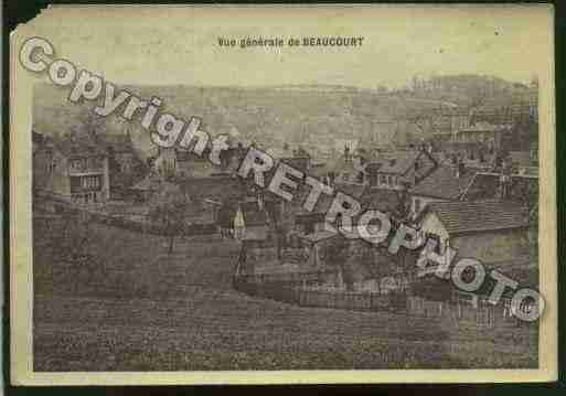 Ville de BEAUCOURT Carte postale ancienne